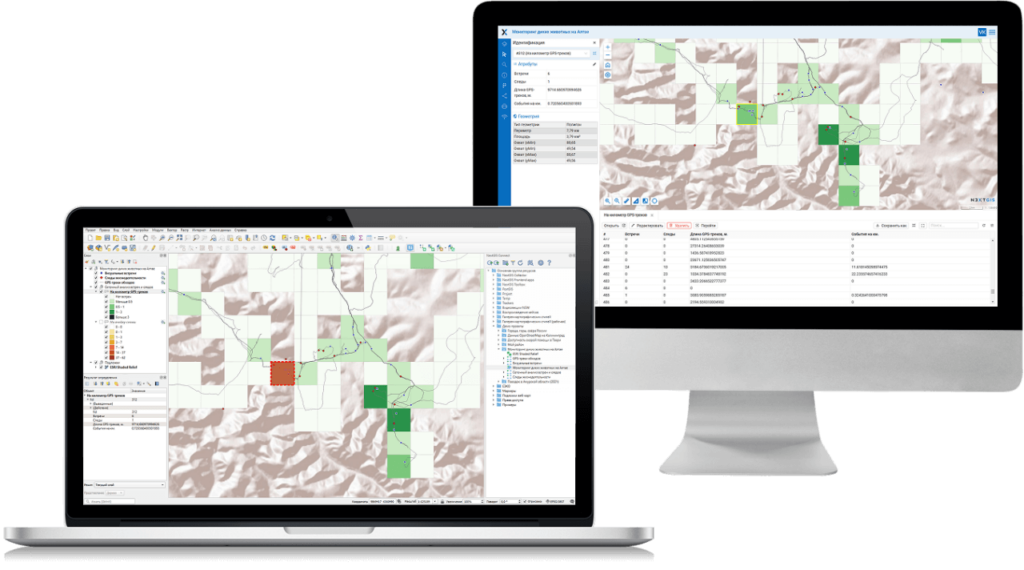 Проект QGIS → Веб-карта