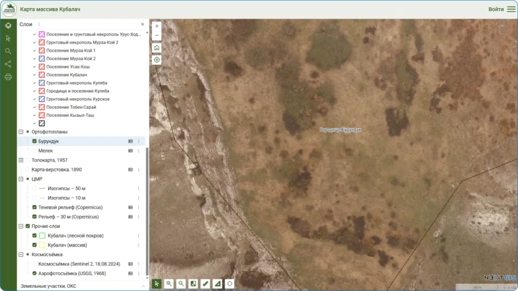 Ортофотоплан и структура данных