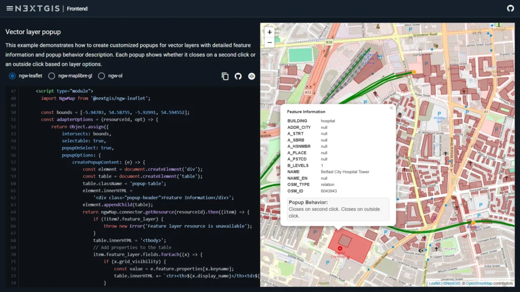 NextGIS Frontend: JS-библиотеки для взаимодействия с Веб ГИС