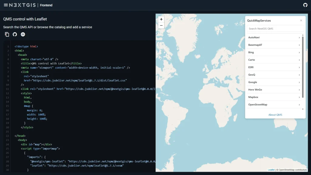 NextGIS Frontend: JS-библиотеки для взаимодействия с Веб ГИС